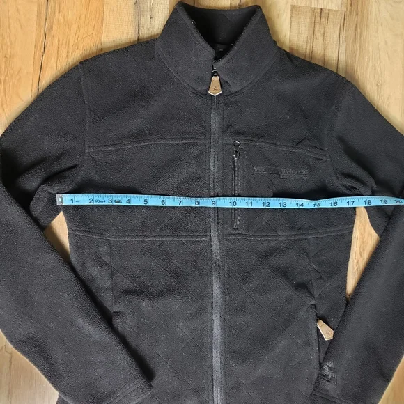 MOUNTAIN HORSE Fleece Quilted Black Zip Up Jacket "Crystal" Size Small - Picture 11 of 16